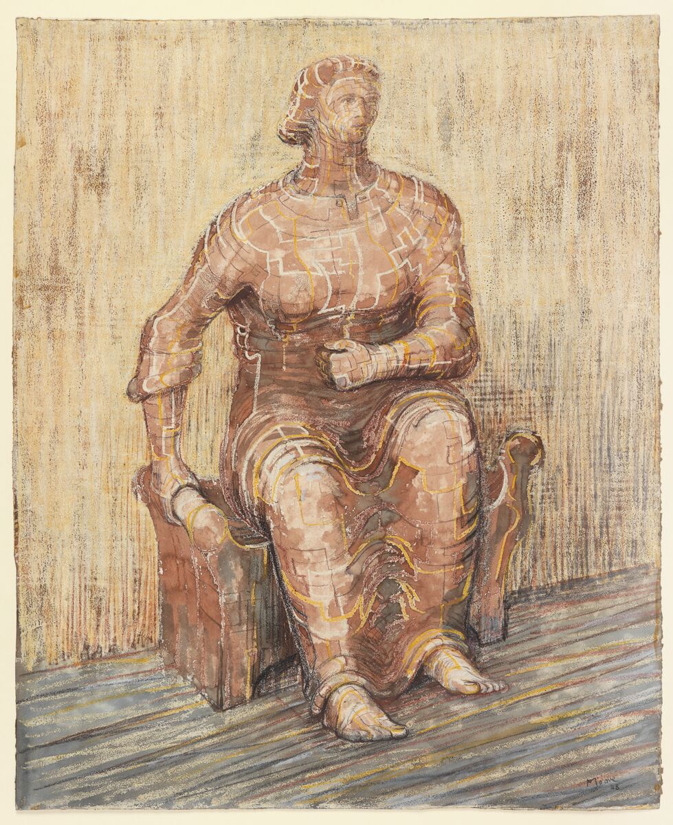 Henry Moore、INTERIOR SCENES、希少高級画集画 Henry Moore、INTERIOR SCENES、希少高級画集画